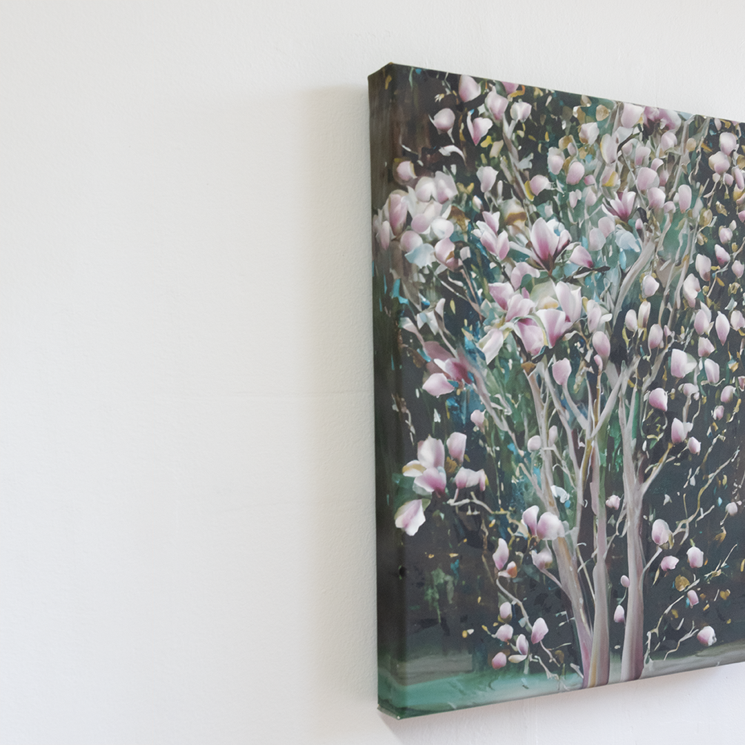 Full Bloom Magnolia Canvas Wall Art